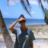 On Island Time Stone Blue Boxy W