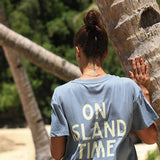 On Island Time Stone Blue Boxy W