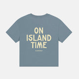 On Island Time Stone Blue Boxy W