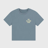 On Island Time Stone Blue Boxy W